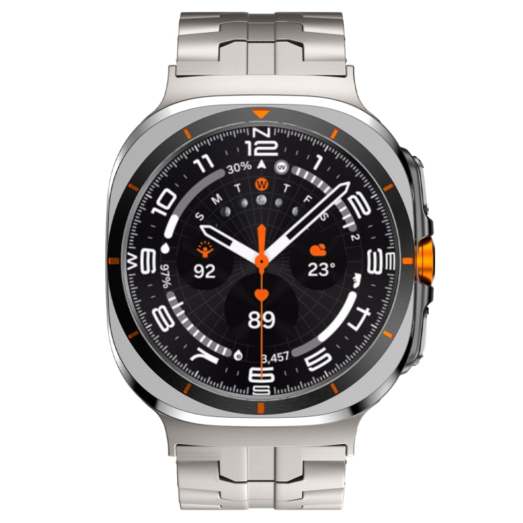 For Samsung Galaxy Watch Ultra 47mm Titanium Alloy Metal Watch Band(Titanium Color) - Watch Bands by buy2fix | Online Shopping UK | buy2fix