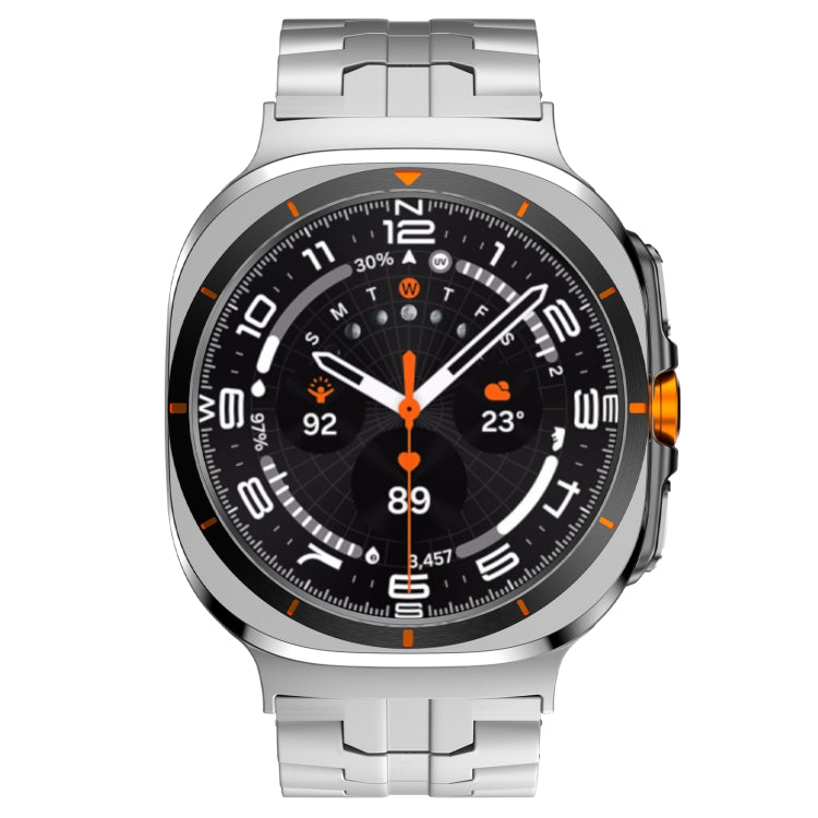 For Samsung Galaxy Watch Ultra 47mm Titanium Alloy Metal Watch Band(Silver) - Watch Bands by buy2fix | Online Shopping UK | buy2fix