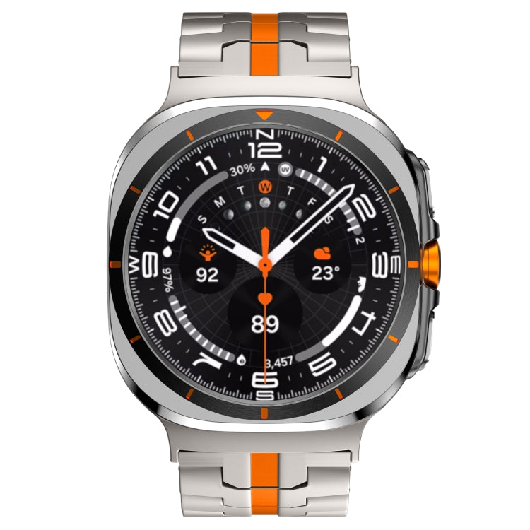 For Samsung Galaxy Watch Ultra 47mm Titanium Alloy Metal Watch Band(Titanium Orange) - Watch Bands by buy2fix | Online Shopping UK | buy2fix