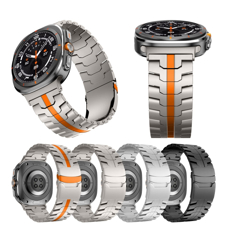 For Samsung Galaxy Watch Ultra 47mm Titanium Alloy Metal Watch Band(Titanium Color) - Watch Bands by buy2fix | Online Shopping UK | buy2fix