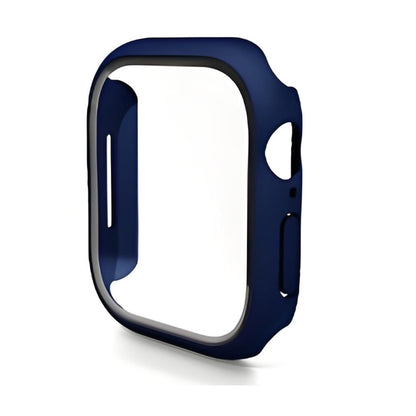 For Apple Watch Series 10 46mm ENKAY Hat-Prince PC Tempered Glass Film Integrated Watch Case(Midnight Blue) - Watch Cases by ENKAY | Online Shopping UK | buy2fix