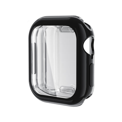 For Apple Watch Series 10 46mm Full Coverage TPU Electroplated Watch Case(Black) - Watch Cases by buy2fix | Online Shopping UK | buy2fix