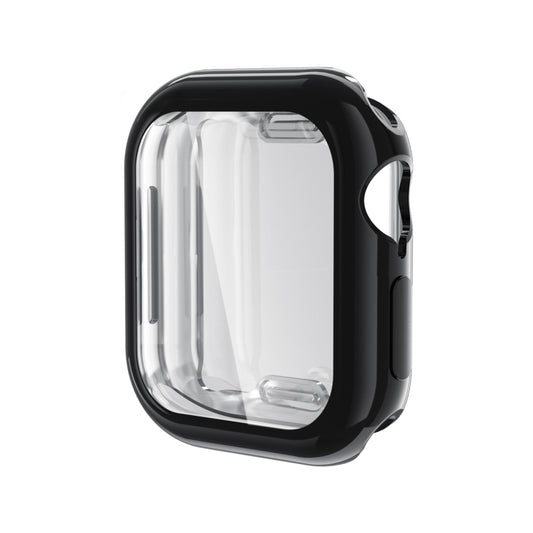 For Apple Watch Series 10 46mm Full Coverage TPU Electroplated Watch Case(Black) - Watch Cases by buy2fix | Online Shopping UK | buy2fix