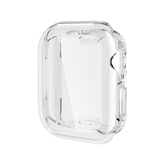 For Apple Watch Series 10 46mm Full Coverage TPU Electroplated Watch Case(Transparent) - Watch Cases by buy2fix | Online Shopping UK | buy2fix