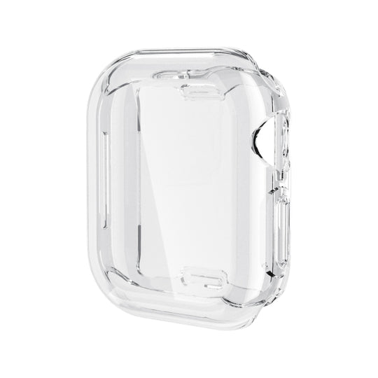 For Apple Watch Series 11 / 10 46mm Full Coverage TPU Electroplated Watch Case(Transparent)