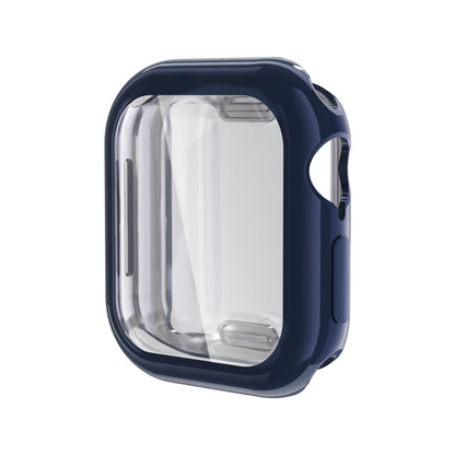 For Apple Watch Series 10 46mm Full Coverage TPU Electroplated Watch Case(Midnight Blue) - Watch Cases by buy2fix | Online Shopping UK | buy2fix