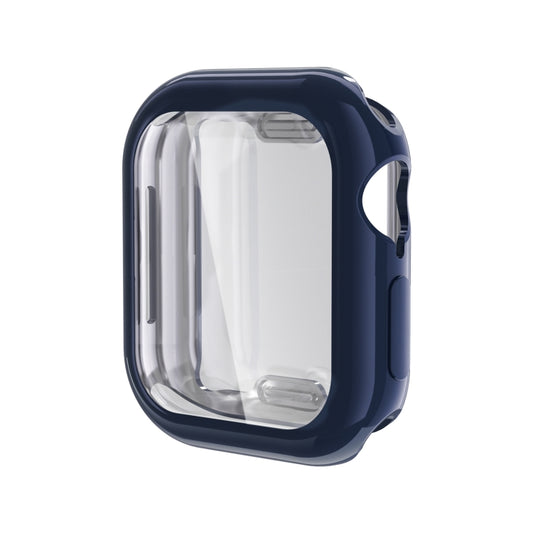 For Apple Watch Series 10 46mm Full Coverage TPU Electroplated Watch Case(Midnight Blue) - Watch Cases by buy2fix | Online Shopping UK | buy2fix