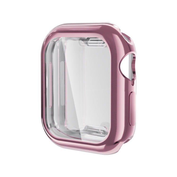 For Apple Watch Series 10 42mm Full Coverage TPU Electroplated Watch Case(Pink) - Watch Cases by buy2fix | Online Shopping UK | buy2fix