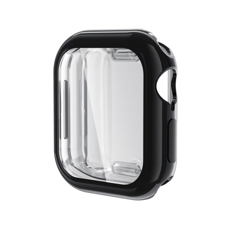 For Apple Watch Series 10 42mm Full Coverage TPU Electroplated Watch Case(Black) - Watch Cases by buy2fix | Online Shopping UK | buy2fix