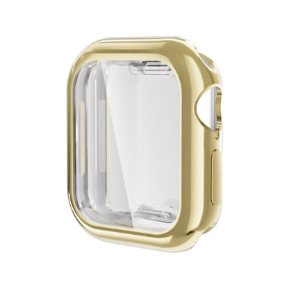 For Apple Watch Series 10 42mm Full Coverage TPU Electroplated Watch Case(Gold) - Watch Cases by buy2fix | Online Shopping UK | buy2fix