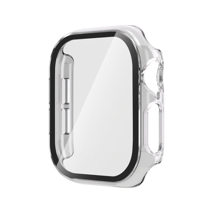 For Apple Watch Series 10 46mm Tempered Glass Film Integrated PC Watch Case(Transparent) - Watch Cases by buy2fix | Online Shopping UK | buy2fix