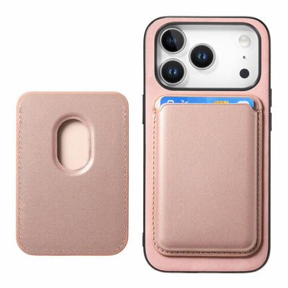 For iPhone 17 Pro Retro Magsafe Card Bag PU Back Cover Phone Case(Pink) - iPhone 17 Pro Cases by buy2fix | Online Shopping UK | buy2fix