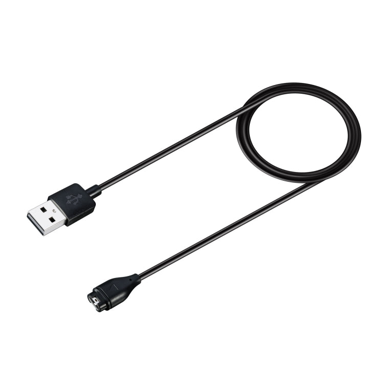 For Garmin Fenix 8 AMOLED / Vivoactive 6 USB Interface Smart Watch Charging Cable, Length: 1m(Black) - Charger by buy2fix | Online Shopping UK | buy2fix
