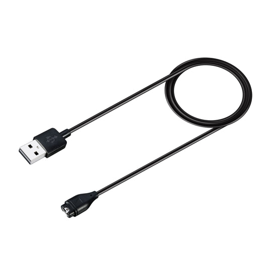For Garmin Fenix 8 AMOLED / Vivoactive 6 USB Interface Smart Watch Charging Cable, Length: 1m(Black) - Charger by buy2fix | Online Shopping UK | buy2fix