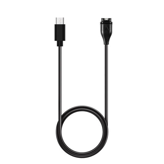 For Garmin Fenix 8 AMOLED / Vivoactive 6 USB-C / Type-C Interface Smart Watch Charging Cable, Length: 1m(black) - Charger by buy2fix | Online Shopping UK | buy2fix