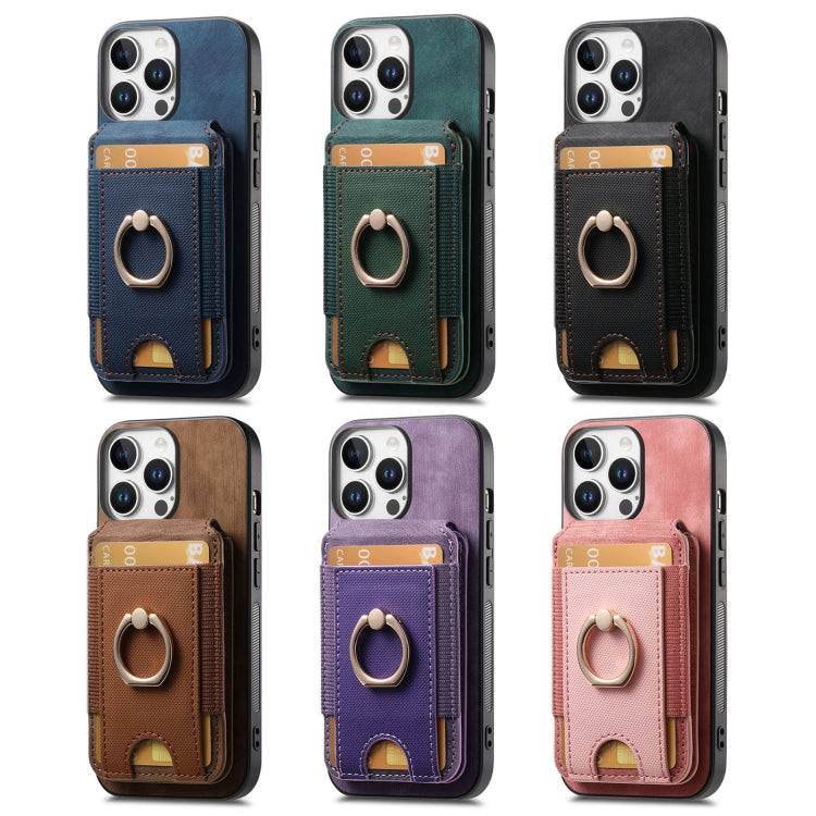 For iPhone 16e Retro Splitable Magnetic Stand Card Bag Leather Phone Case(Brown) - iPhone 16e Cases by buy2fix | Online Shopping UK | buy2fix