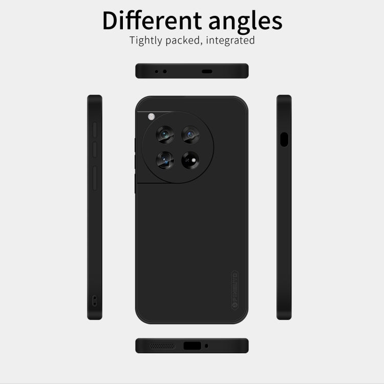 For OnePlus 12 PINWUYO Sense Series Liquid Silicone TPU Phone Case(Black) by PINWUYO