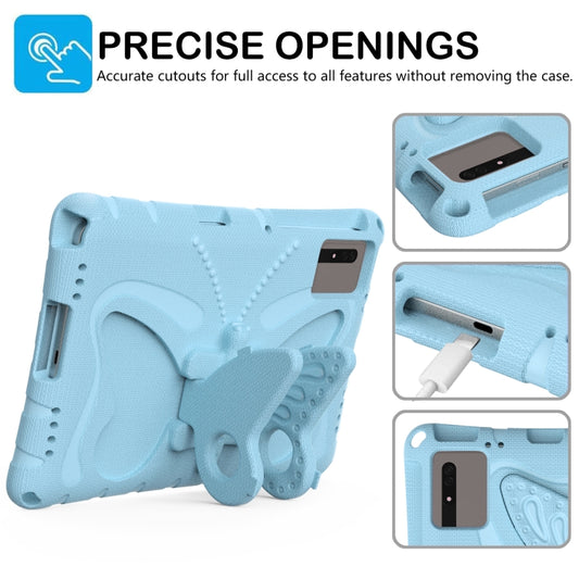 For Lenovo Tab M11 / Xiaoxin Pad 11 2024 Butterfly Bracket EVA Shockproof Tablet Case(Light Blue) by buy2fix