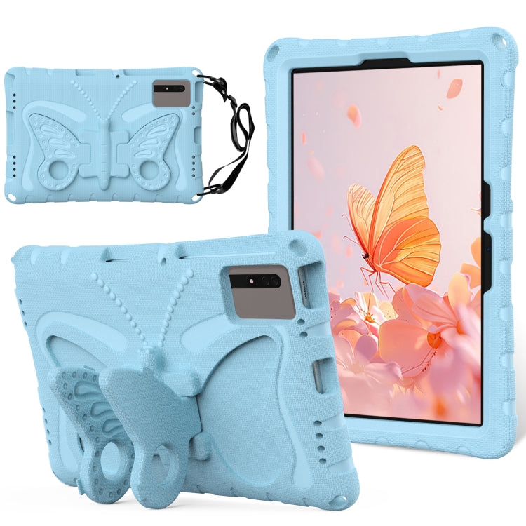 For Huawei MatePad SE 11 2024 Butterfly Bracket EVA Shockproof Tablet Case(Light Blue) - Huawei by buy2fix | Online Shopping UK | buy2fix