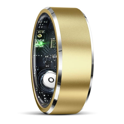 R5 SIZE 9 Smart Ring, Support Health Monitoring / Multiple Sports Modes(Gold) by buy2fix