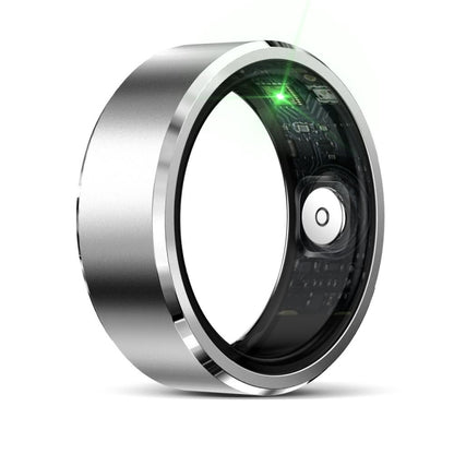 R5 SIZE 11 Smart Ring, Support Health Monitoring / Multiple Sports Modes(Silver) by buy2fix