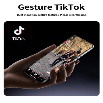 R5 SIZE 11 Smart Ring, Support Health Monitoring / Multiple Sports Modes(Gold) by buy2fix