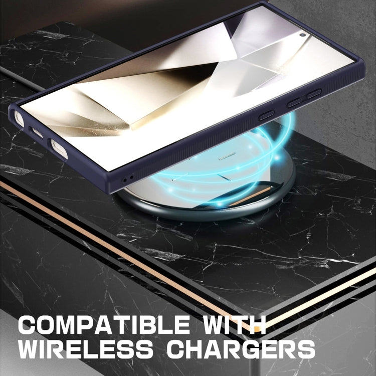 For Samsung Galaxy S25+ 5G Transparent TPU Hybrid PC Magsafe Phone Case(Blue) by buy2fix