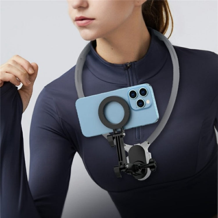 SX-P05 Magnetic Collar Phone Clamp Bracket POV View Mount(Pink) - Lazy Bracket by buy2fix | Online Shopping UK | buy2fix