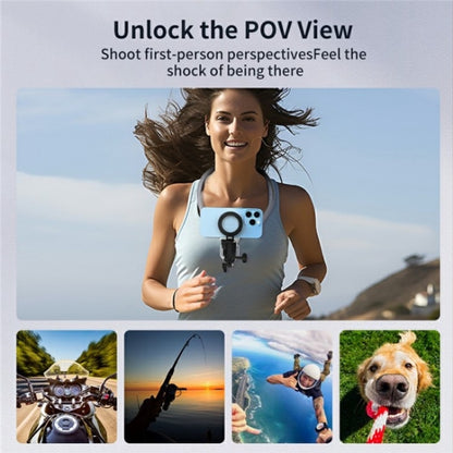 SX-P05 Magnetic Collar Phone Clamp Bracket POV View Mount(Pink) - Lazy Bracket by buy2fix | Online Shopping UK | buy2fix