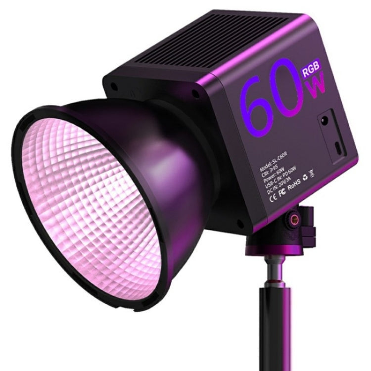 C60R 60W RGB Stage Lamp Professional Video Photography COB Fill Light, Plug:US Plug by buy2fix