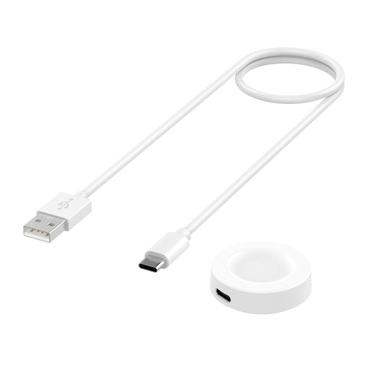 For Huawei Watch GT5 Pro 42mm USB Interface Split Type Smart Watch Charging Cable, Length: 1m(White) - Charger by buy2fix | Online Shopping UK | buy2fix