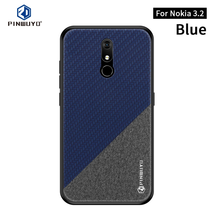 PINWUYO Honors Series Shockproof PC + TPU Protective Case for Nokia 3.2(Blue) - Nokia Cases by PINWUYO | Online Shopping UK | buy2fix