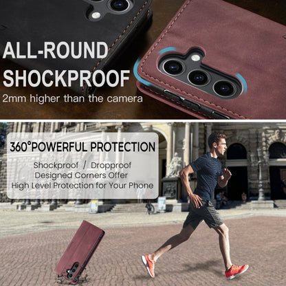 For Samsung Galaxy S24 FE 5G CaseMe 013 Multifunctional Horizontal Flip Leather Phone Case(Red) by CaseMe