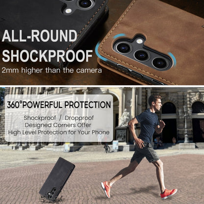 For Samsung Galaxy S24 FE 5G CaseMe 013 Multifunctional Horizontal Flip Leather Phone Case(Black) by CaseMe