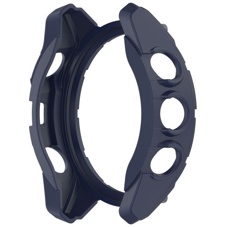 For Garmin Fenix 8 AMOLED 51mm Armor Hollow TPU Half Coverage Watch Protective Case(Midnight Blue) by buy2fix