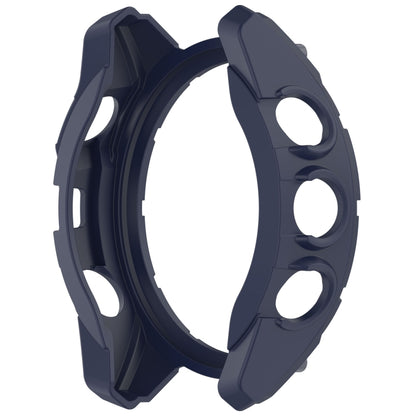 For Garmin Fenix 8 AMOLED 47mm Armor Hollow TPU Half Coverage Watch Protective Case(Midnight Blue) by buy2fix