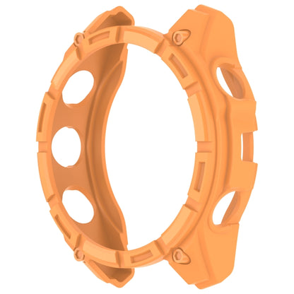 For Garmin Fenix 8 AMOLED 43mm Armor Hollow TPU Half Coverage Watch Protective Case(Orange) by buy2fix