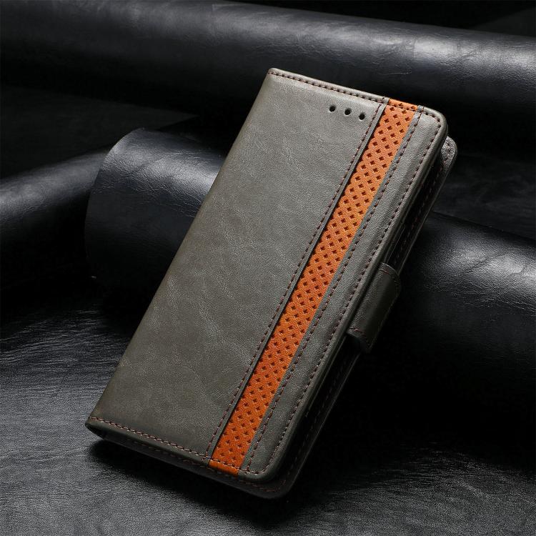 For iPhone Air CaseNeo Splicing Dual Magnetic Buckle Leather Phone Case(Gray) - iPhone Air Cases by buy2fix | Online Shopping UK | buy2fix