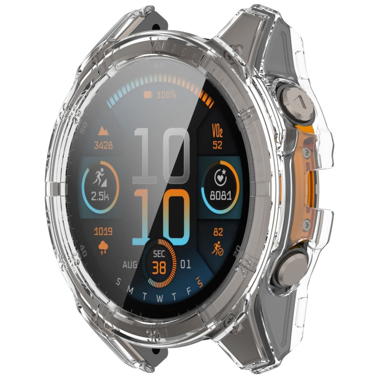 For Garmin Fenix 8 AMOLED 51mm Tempered Glass Film Integrated PC Watch Case(Transparent) - Watch Cases by buy2fix | Online Shopping UK | buy2fix
