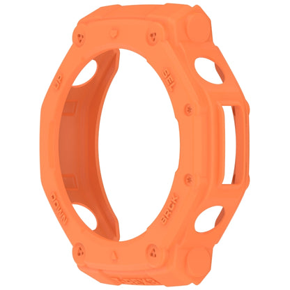 For Amazfit T-Rex3 Armor Hollow TPU Half Coverage Watch Case(Orange) by buy2fix
