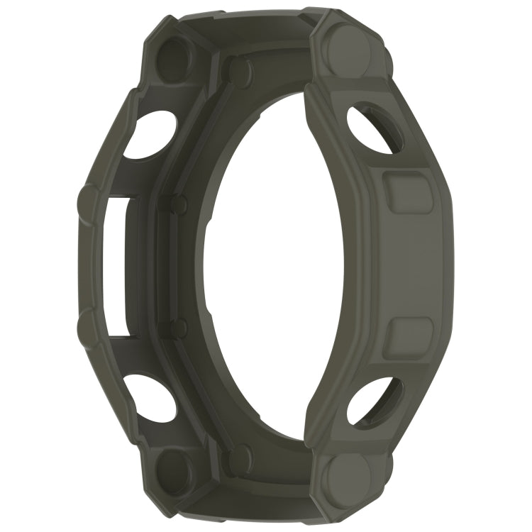 For Amazfit T-Rex3 Armor Hollow TPU Half Coverage Watch Case(Juugle Green) by buy2fix