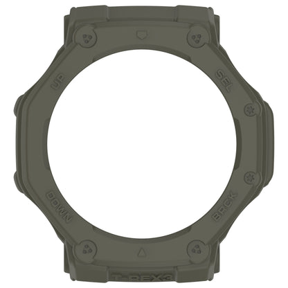 For Amazfit T-Rex3 Armor Hollow TPU Half Coverage Watch Case(Juugle Green) by buy2fix