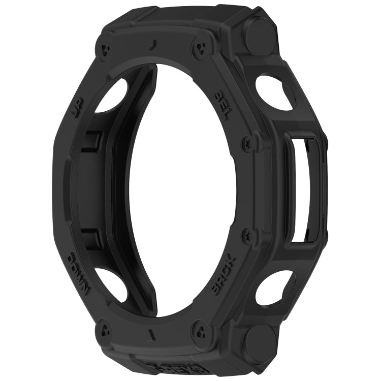 For Amazfit T-Rex3 Armor Hollow TPU Half Coverage Watch Case(Black) by buy2fix