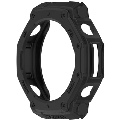 For Amazfit T-Rex3 Armor Hollow TPU Half Coverage Watch Case(Black) by buy2fix