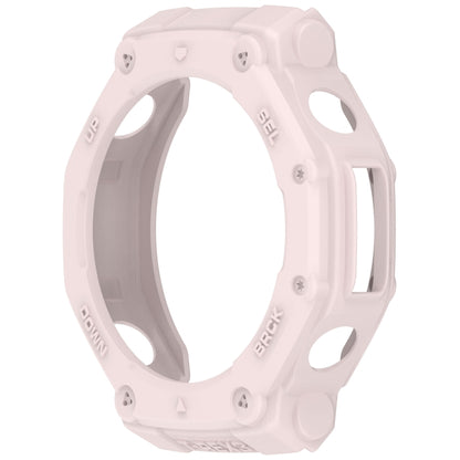 For Amazfit T-Rex3 Armor Hollow TPU Half Coverage Watch Case(Light Pink) by buy2fix
