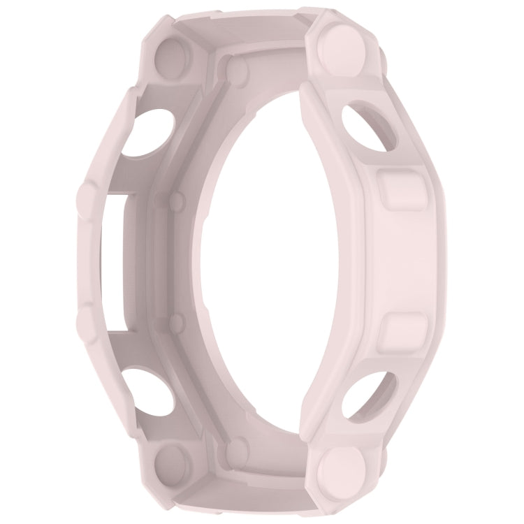 For Amazfit T-Rex3 Armor Hollow TPU Half Coverage Watch Case(Light Pink) by buy2fix