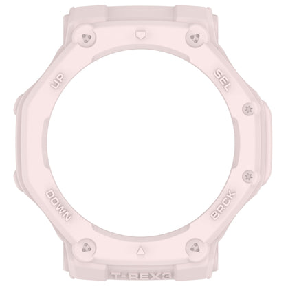 For Amazfit T-Rex3 Armor Hollow TPU Half Coverage Watch Case(Light Pink) by buy2fix