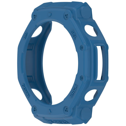 For Amazfit T-Rex3 Armor Hollow TPU Half Coverage Watch Case(Dark Blue) by buy2fix