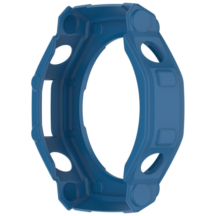 For Amazfit T-Rex3 Armor Hollow TPU Half Coverage Watch Case(Dark Blue) by buy2fix
