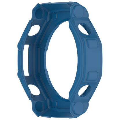 For Amazfit T-Rex3 Armor Hollow TPU Half Coverage Watch Case(Dark Blue) by buy2fix